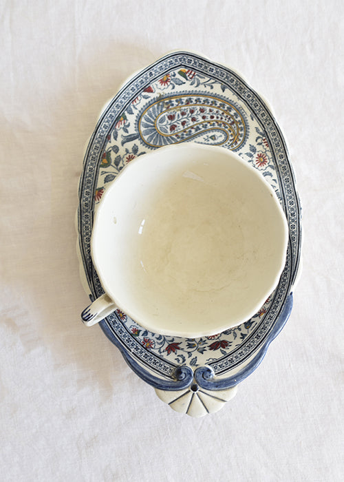 Aimée Aimer Art de la table tasse déjeuner Gien Cachemire faïence