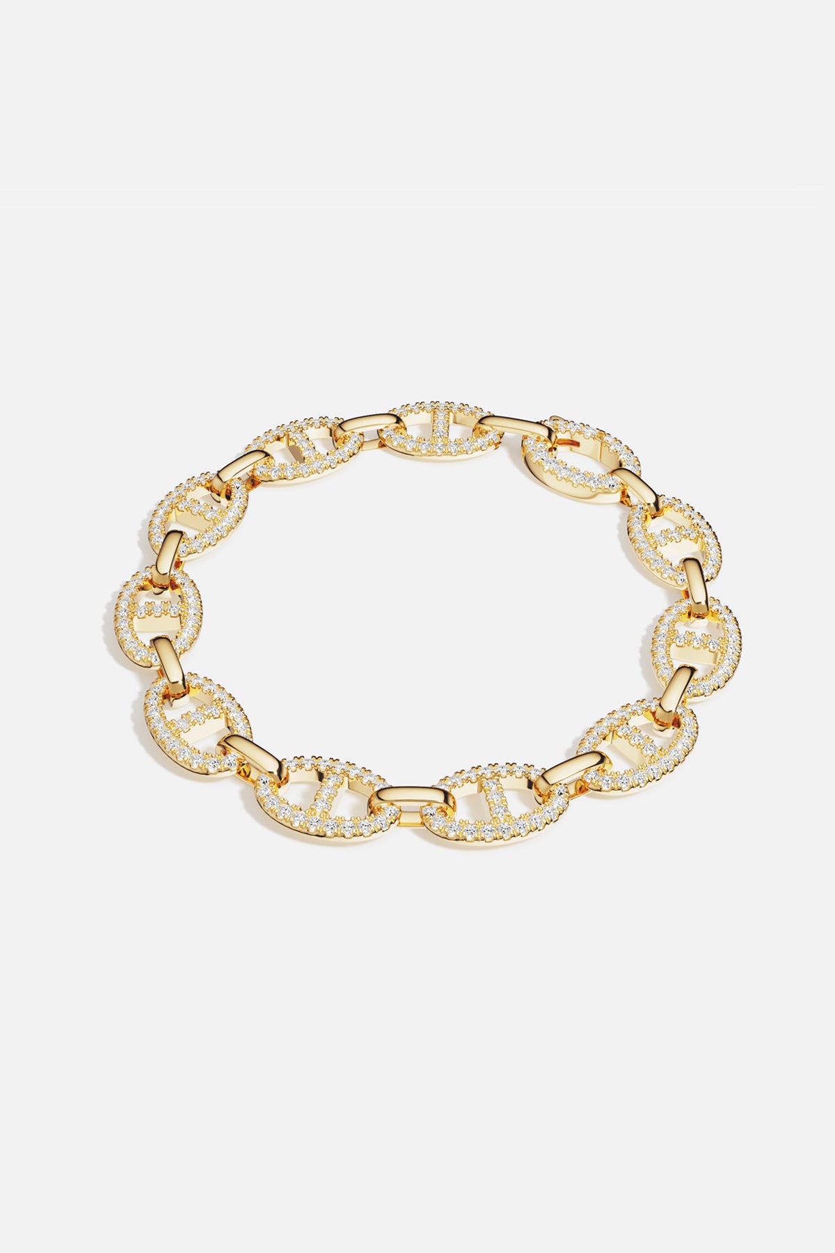APM Monaco Yacht Club bracelet marine doré taille M 18 cm
