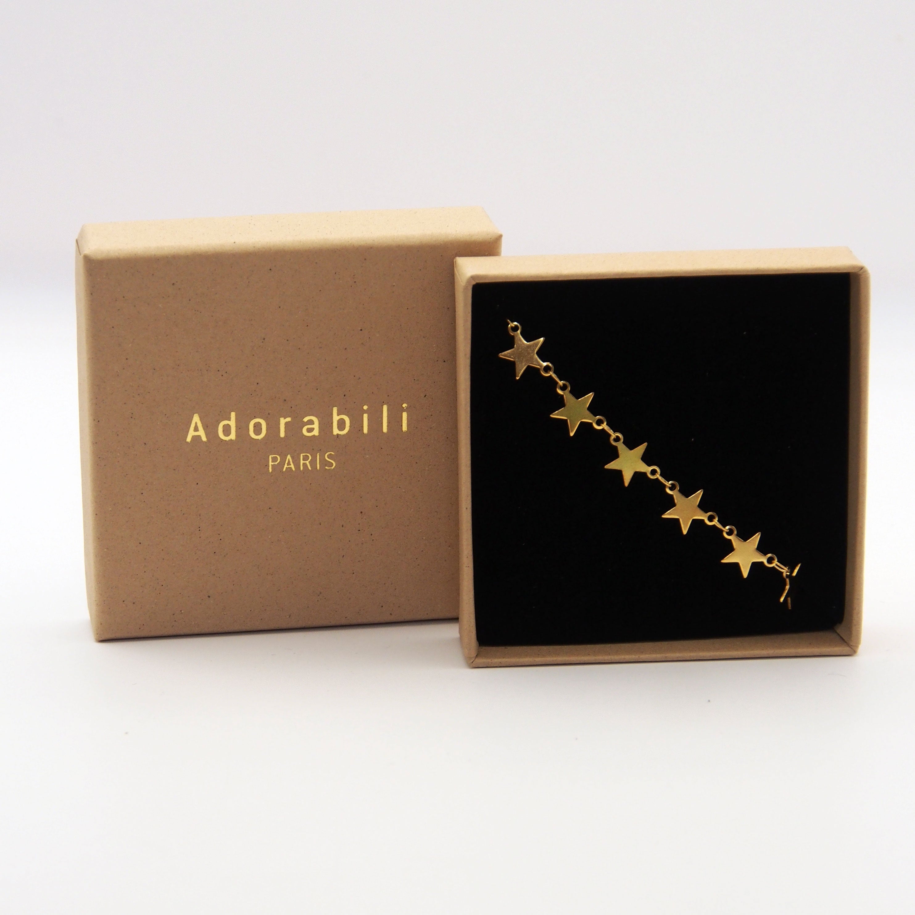Adorabili Multi Stars bracelet doré étoiles 14 cm
