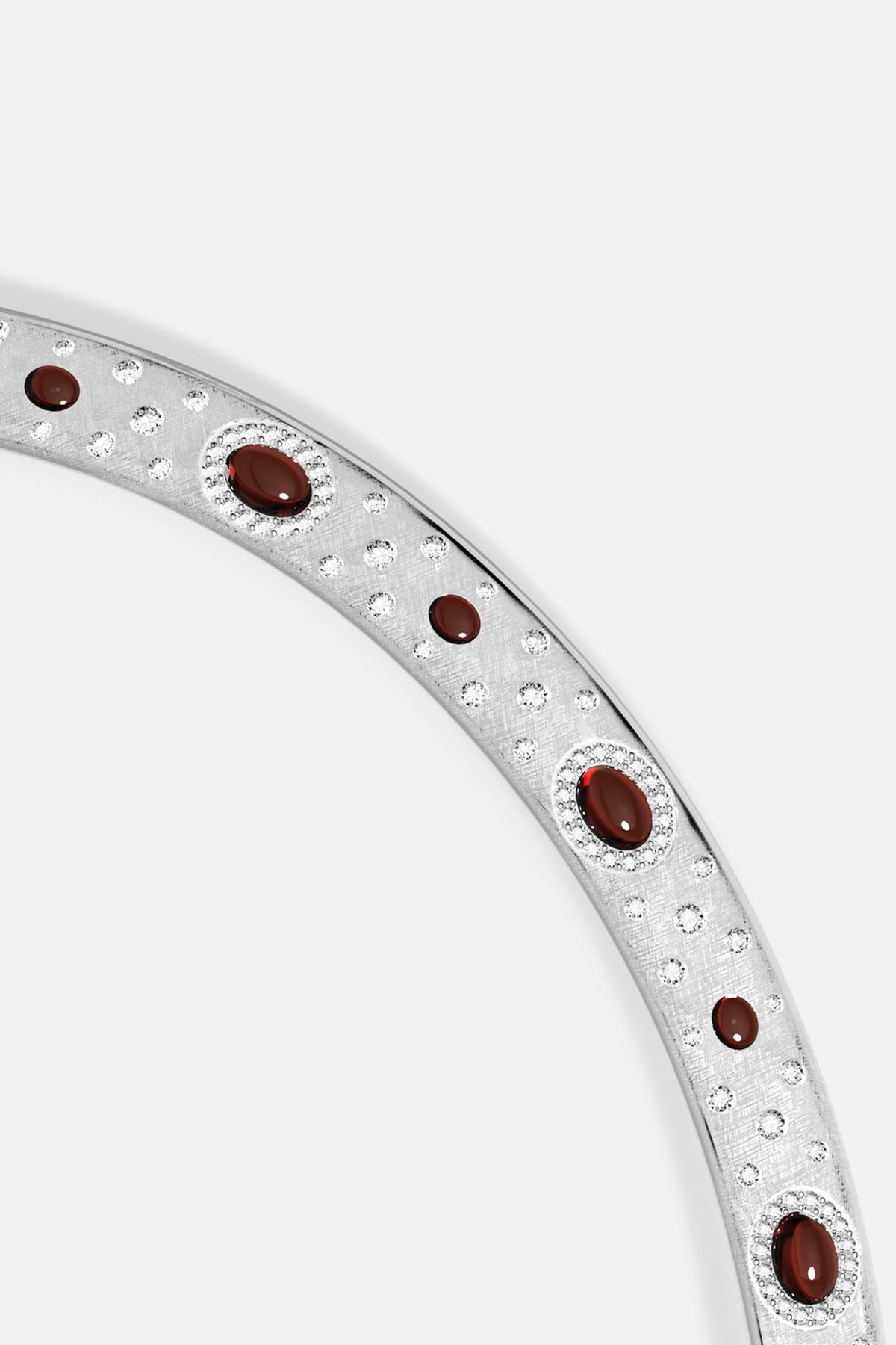 APM Monaco Automne Les Cabochons collier choker bordeaux
