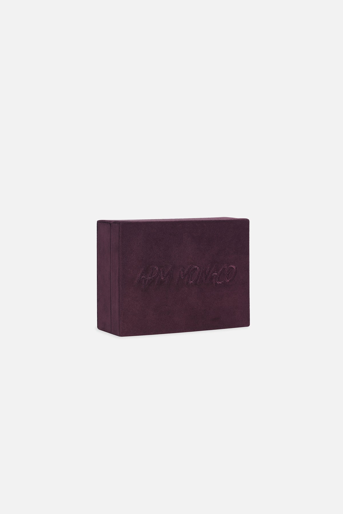 APM Monaco Automne boîte à bijoux suède prune 16,5cm