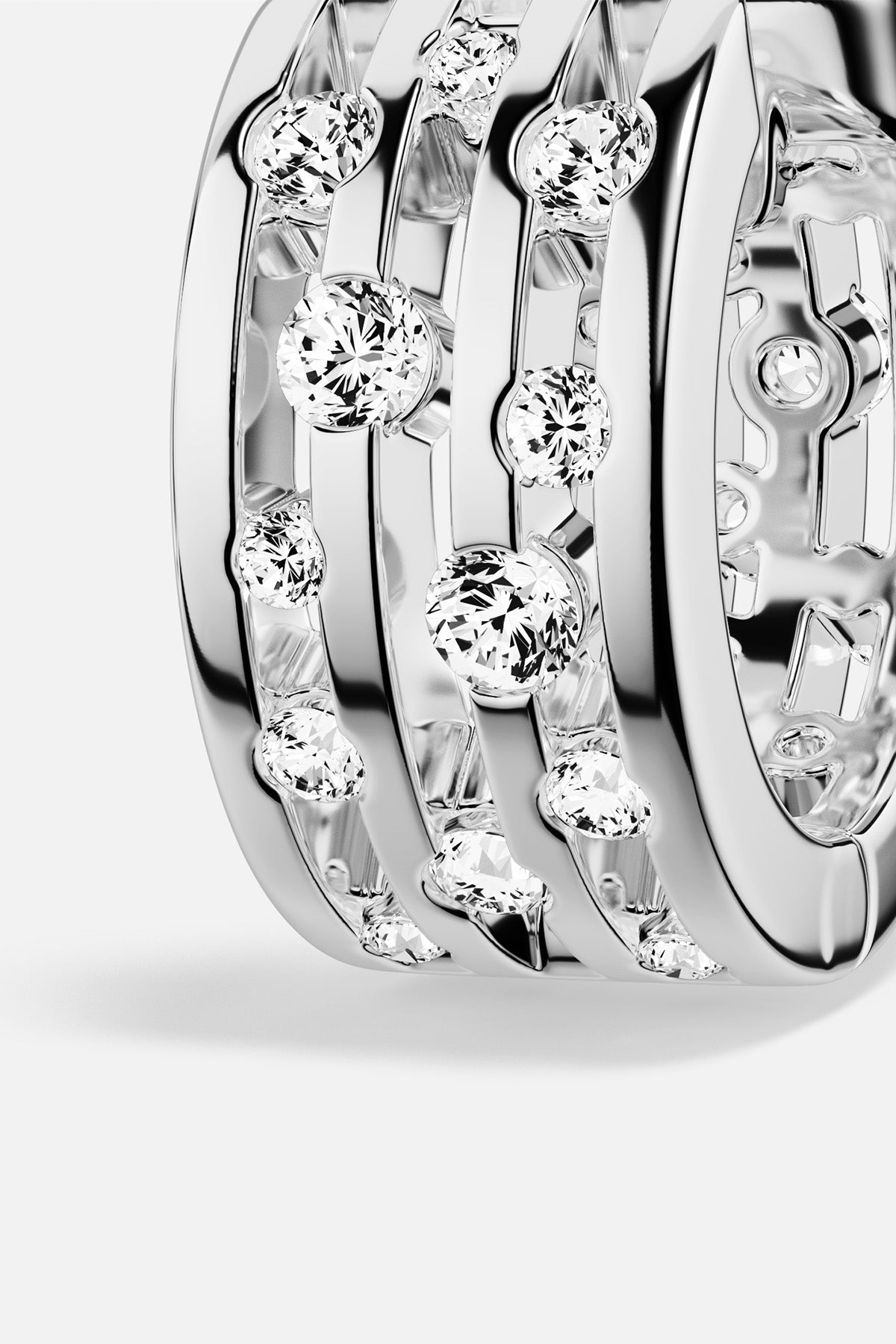 APM Monaco Automne Graphique boucles argent mini
