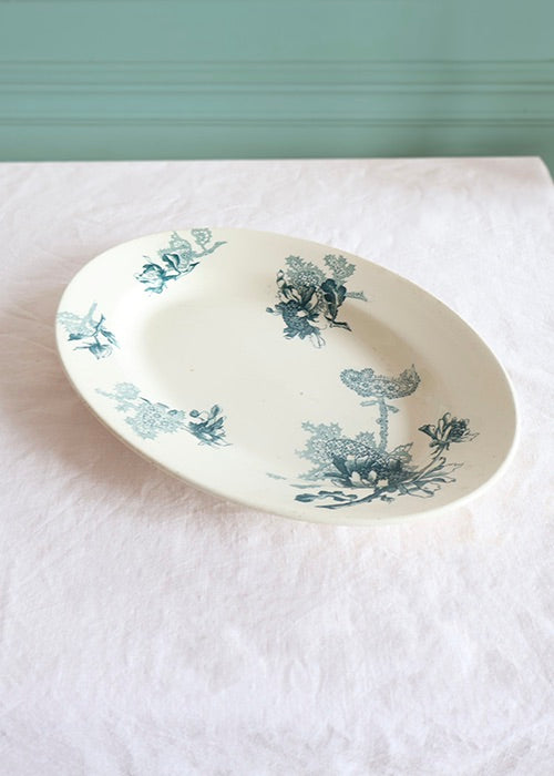 Aimée.Aimer Art de la Table Plat Herbier Terre de Fer 36,5 cm