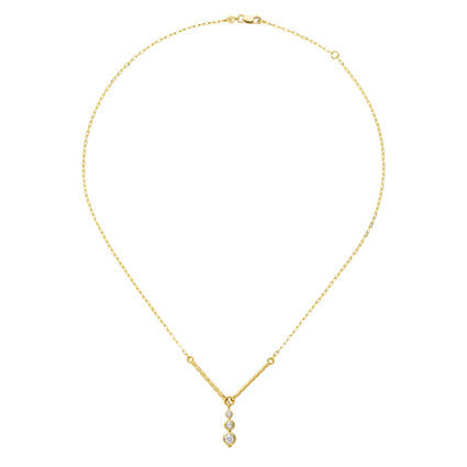 Aimée Aimer Folles Iguazu collier or jaune diamants 43 cm