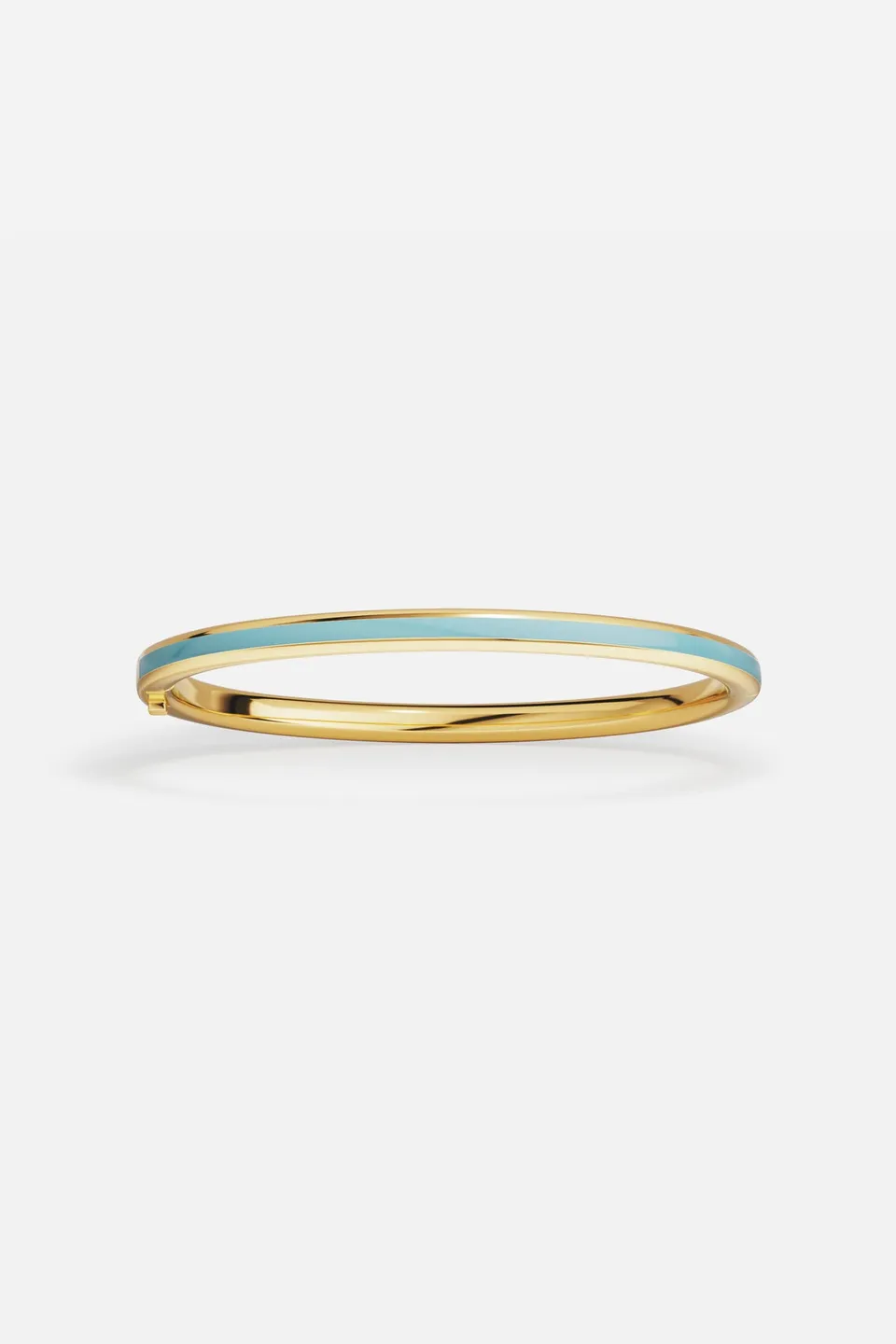 APM Monaco Croisette Riviera bracelet jonc bleu doré taille M