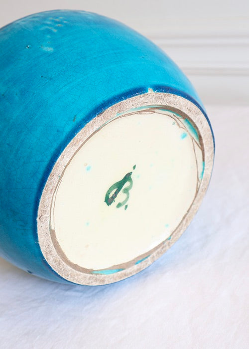 Aimée Aimer Vases Vase Mer Turquoise Jean Besnard faïence 16,5 cm