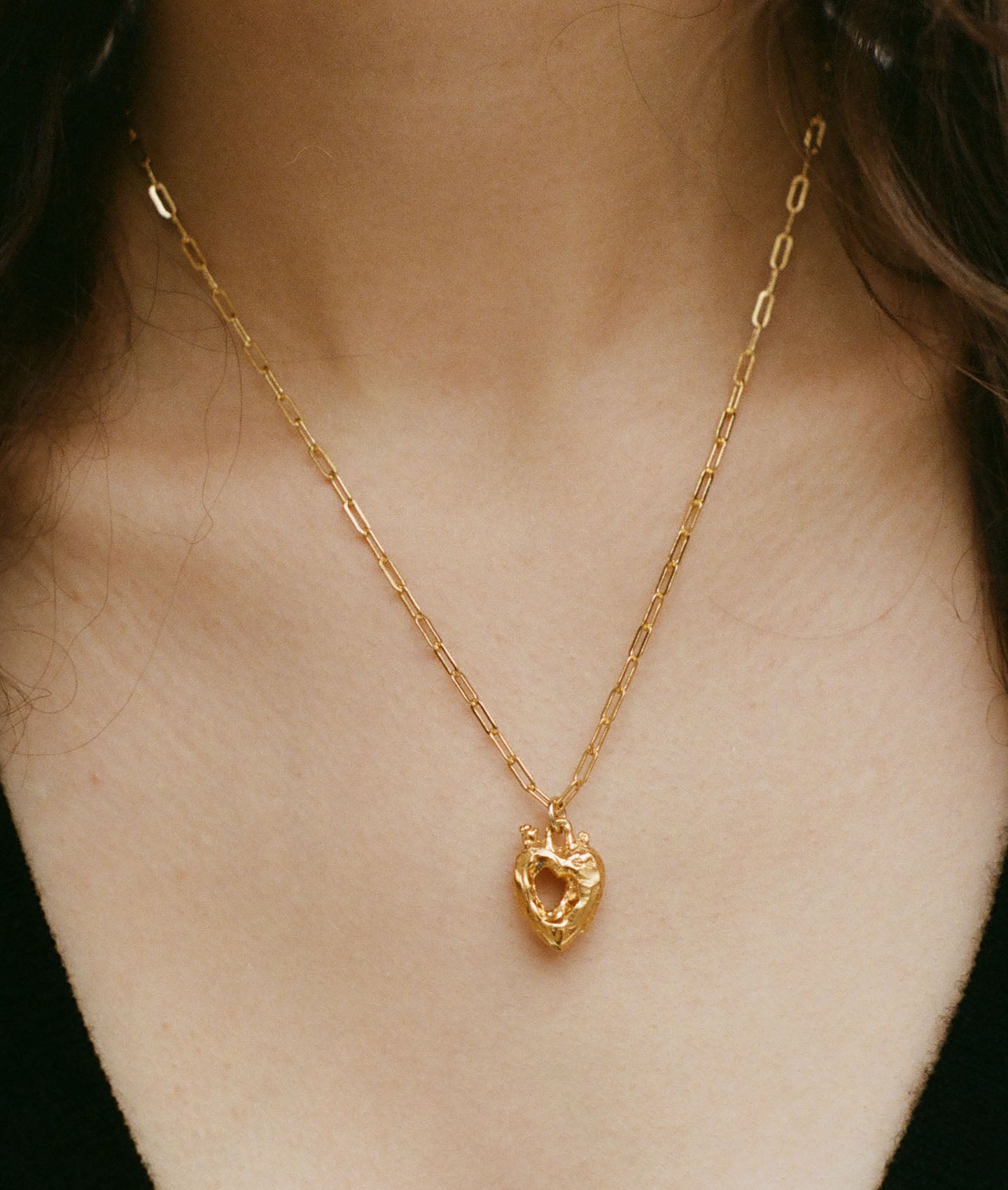 Alighieri The Lovers' Pact Necklace collier médaillon or