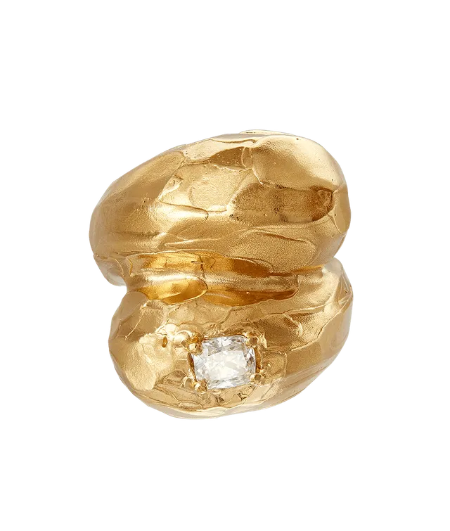 Alighieri Sempre Avanti bague or diamant taille M recyclé
