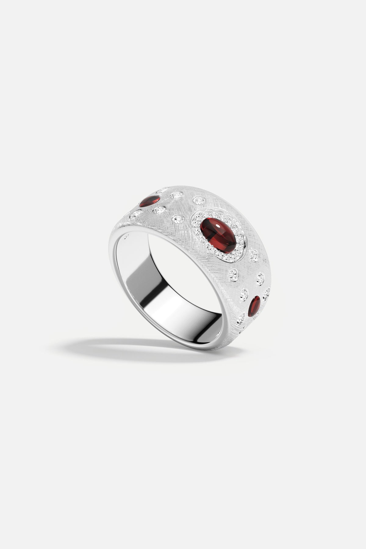APM Monaco Automne Les Cabochons bague bordeaux