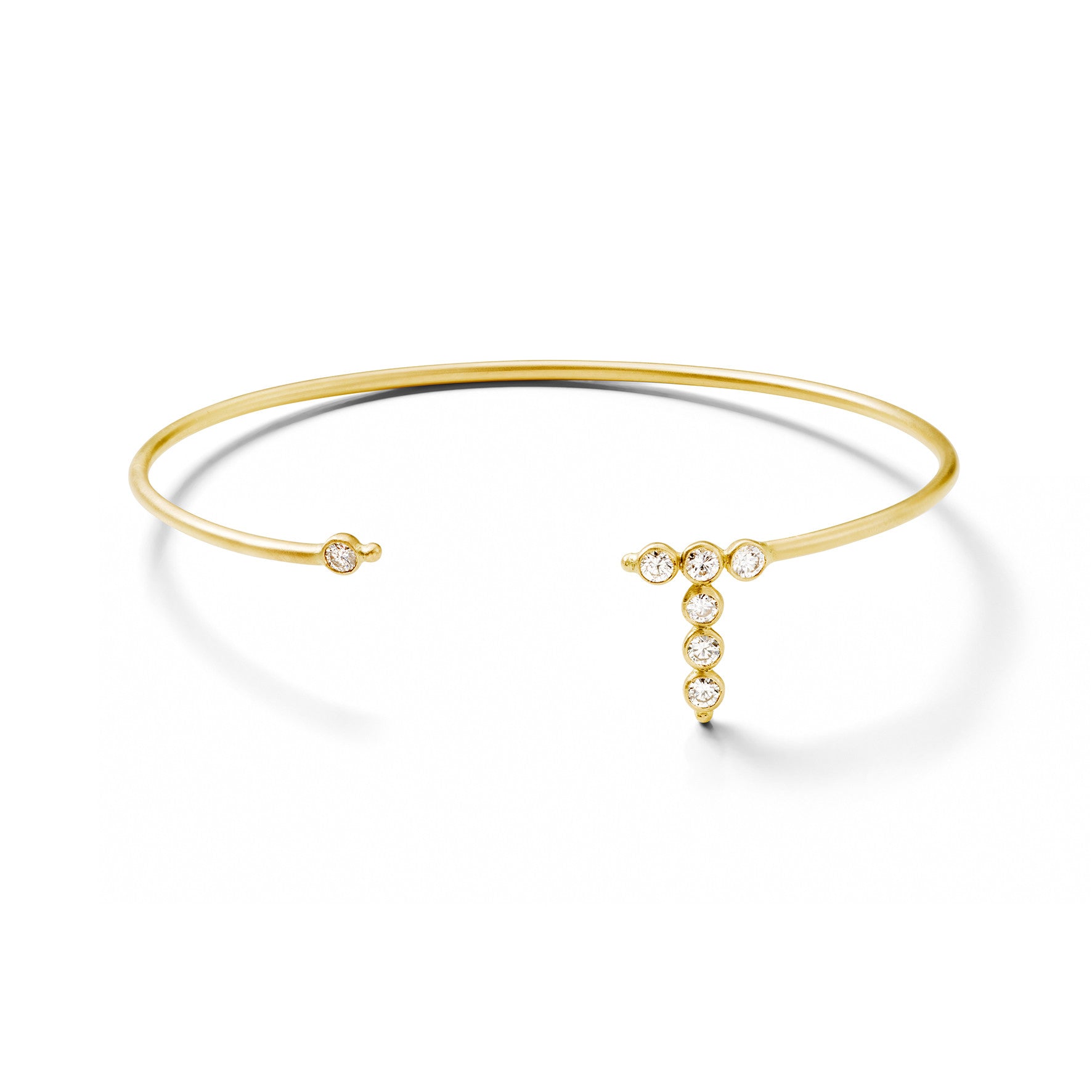 Aimée Aimer AA bracelet or jaune diamants taille 16
