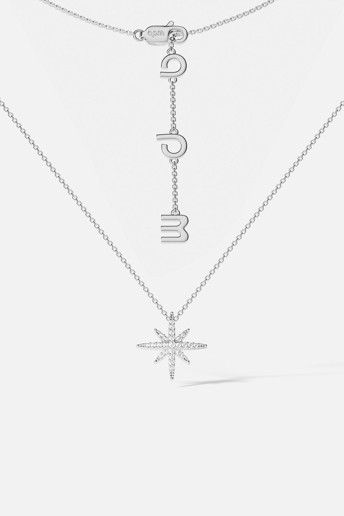 APM Monaco Météorites collier pendentif étoile ajustable