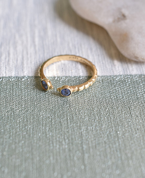 Aimée Aimer Folles Iguazu bague or jaune saphirs taille 54