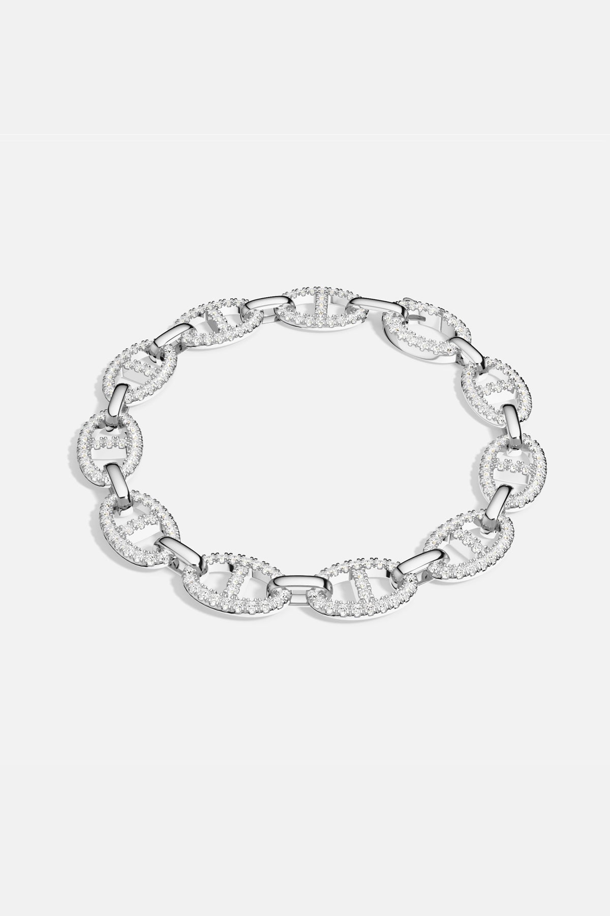 APM Monaco Yacht Club Marine bracelet maille blanc M