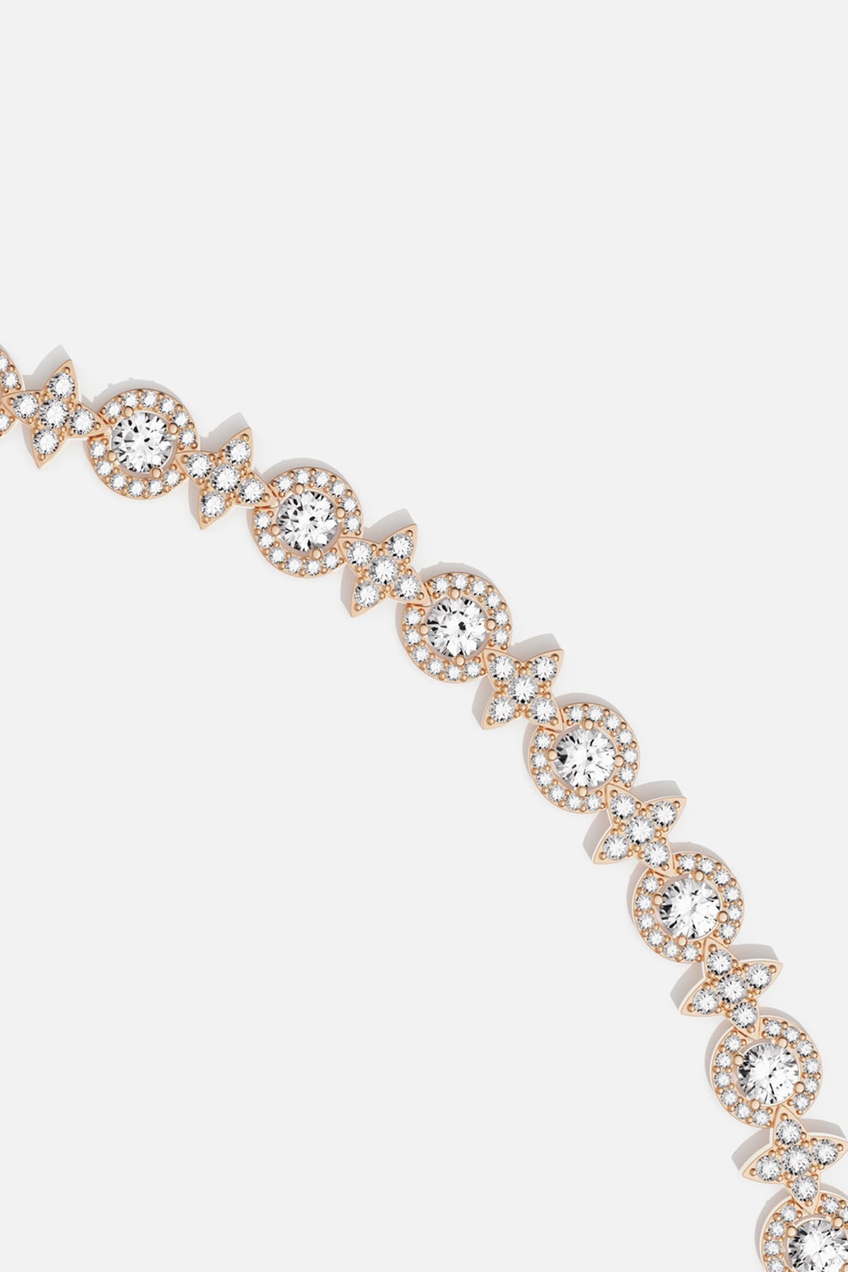 APM Monaco Météorites Glamour collier or rose 39 cm
