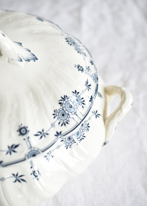 Aimée Aimer Art de la table Légumier Bleue Gien faïence 31 cm