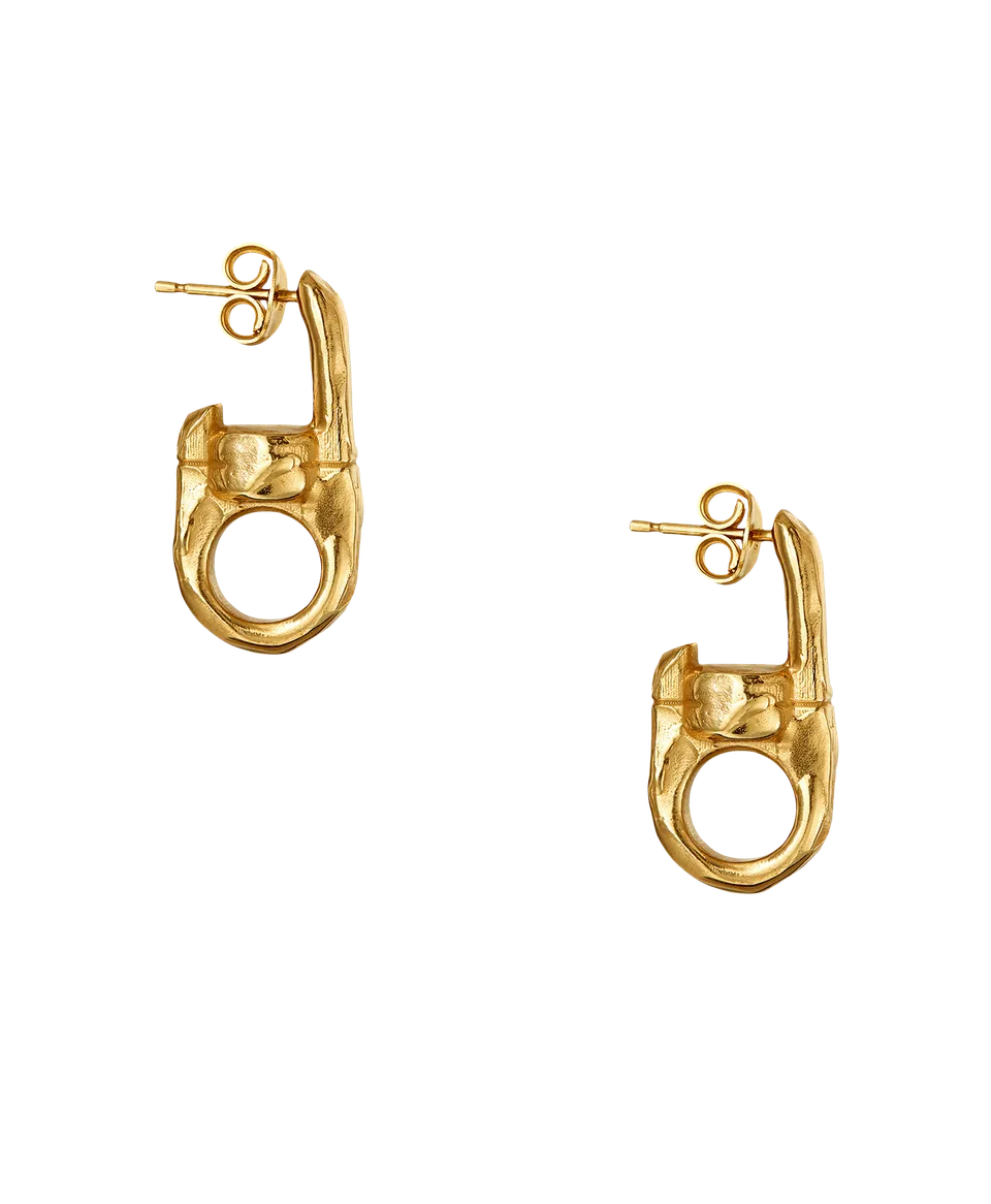 Alighieri High Seas boucles d'oreilles bronze doré 24ct