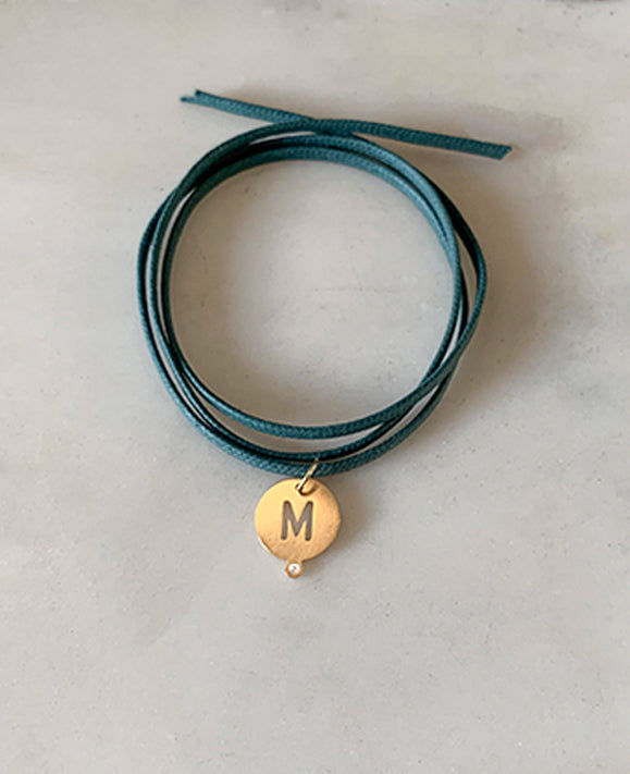 Aimée Aimer Médailles Heureuses médaille lettre or jaune diamant
