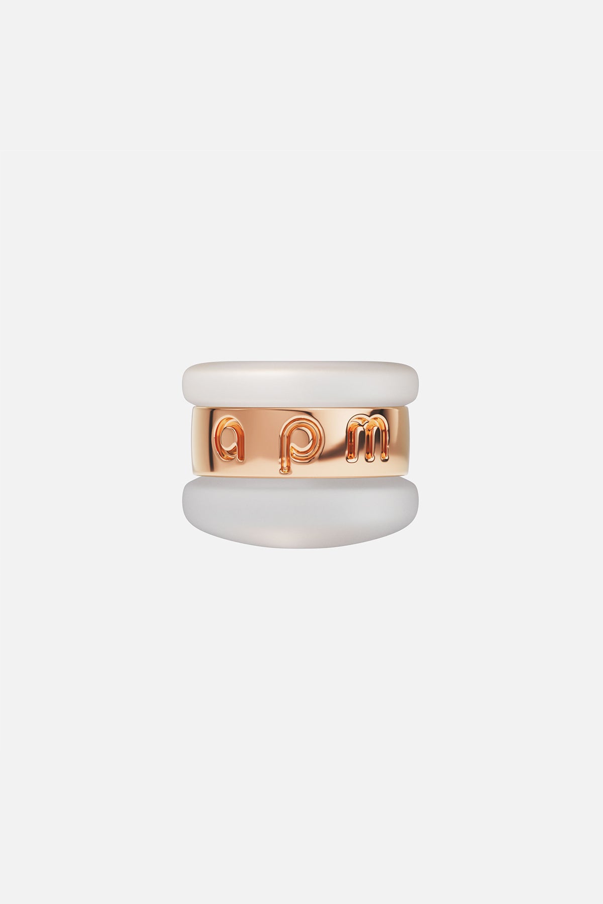 APM Monaco Accessoires fermoir poussette argentée 4,6 mm