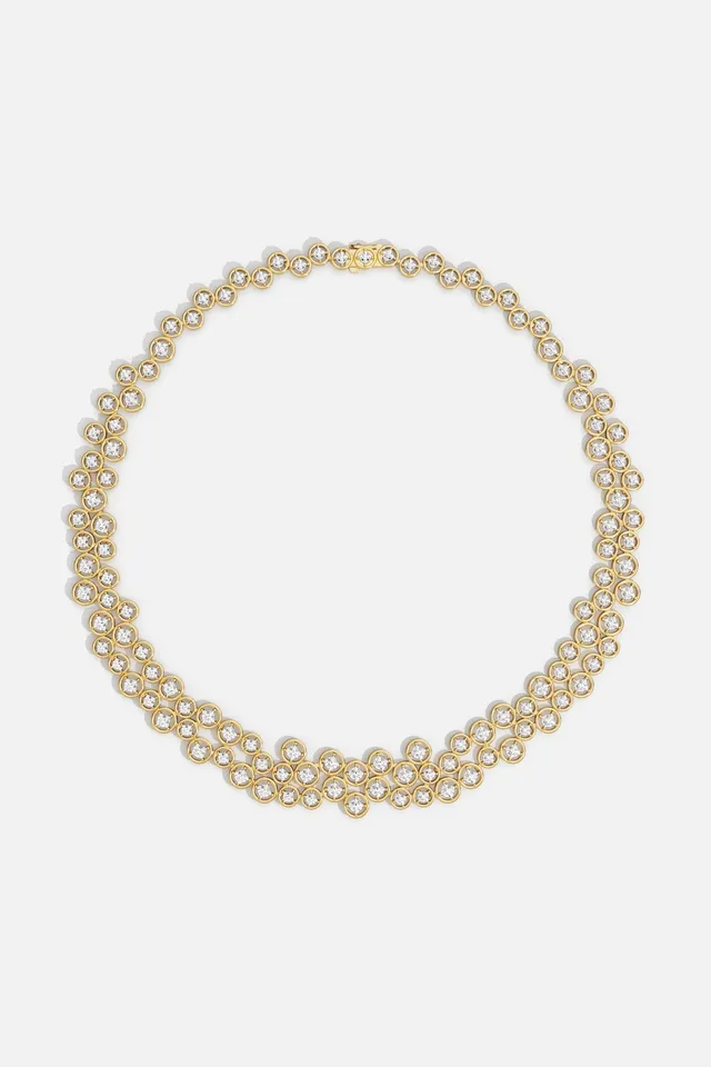 APM Monaco Soleil Bulles d'Eau collier doré 40 cm