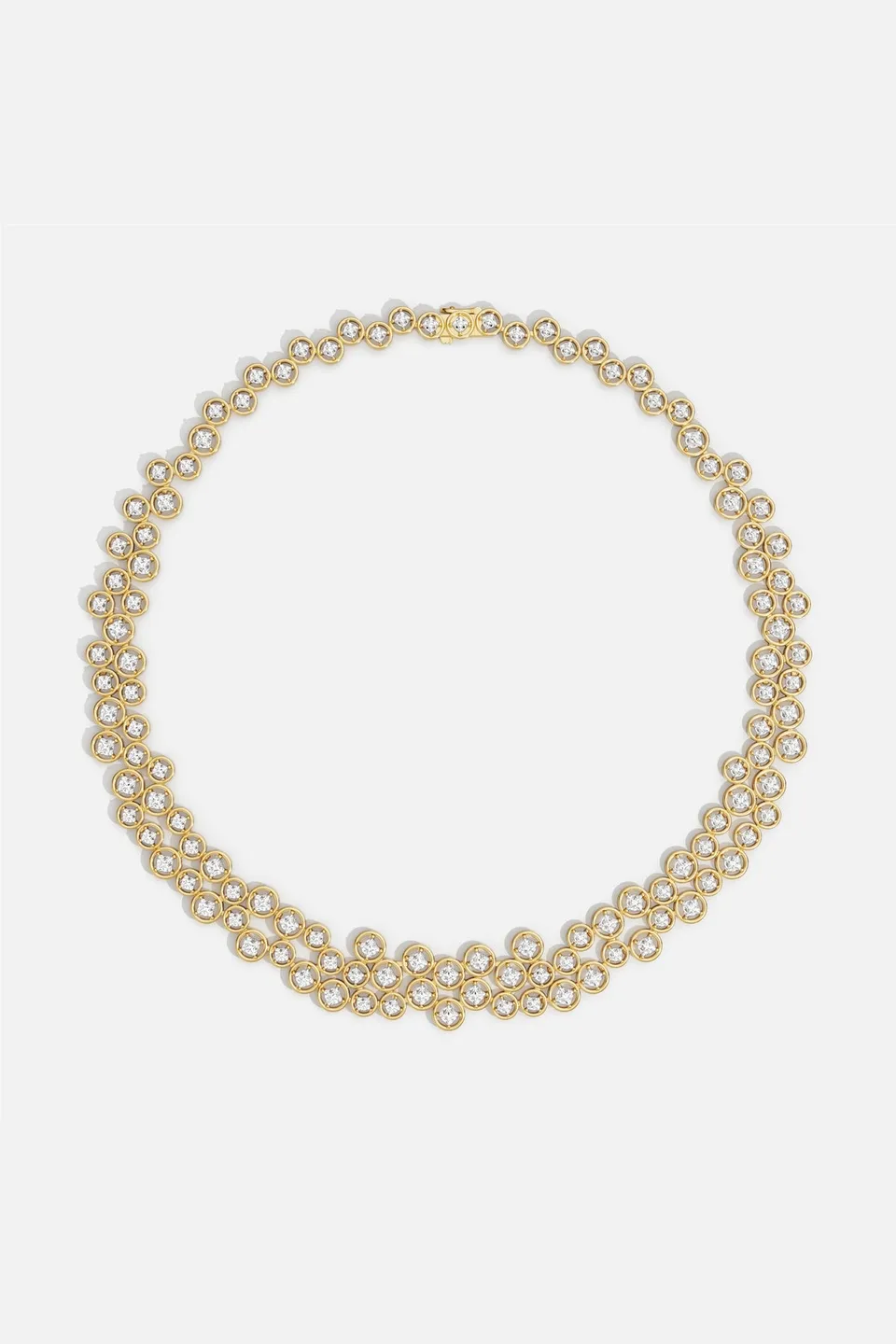 APM Monaco Soleil Bulles d'Eau collier doré 40 cm