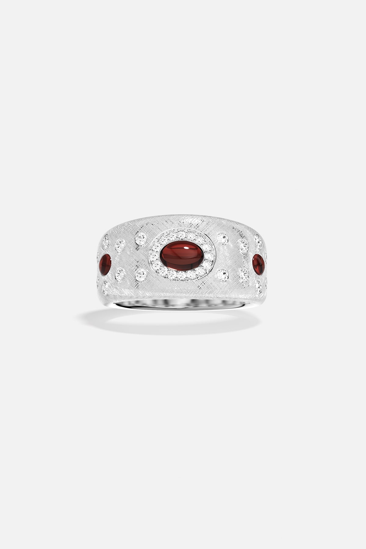 APM Monaco Automne Les Cabochons bague bordeaux