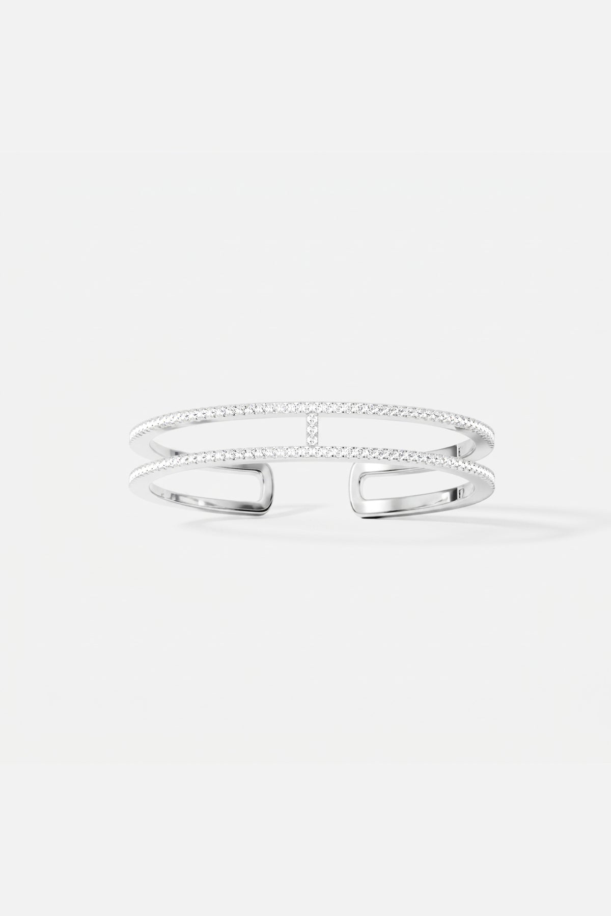 APM Monaco Croisette Cannes jonc rhodié pavé zircon