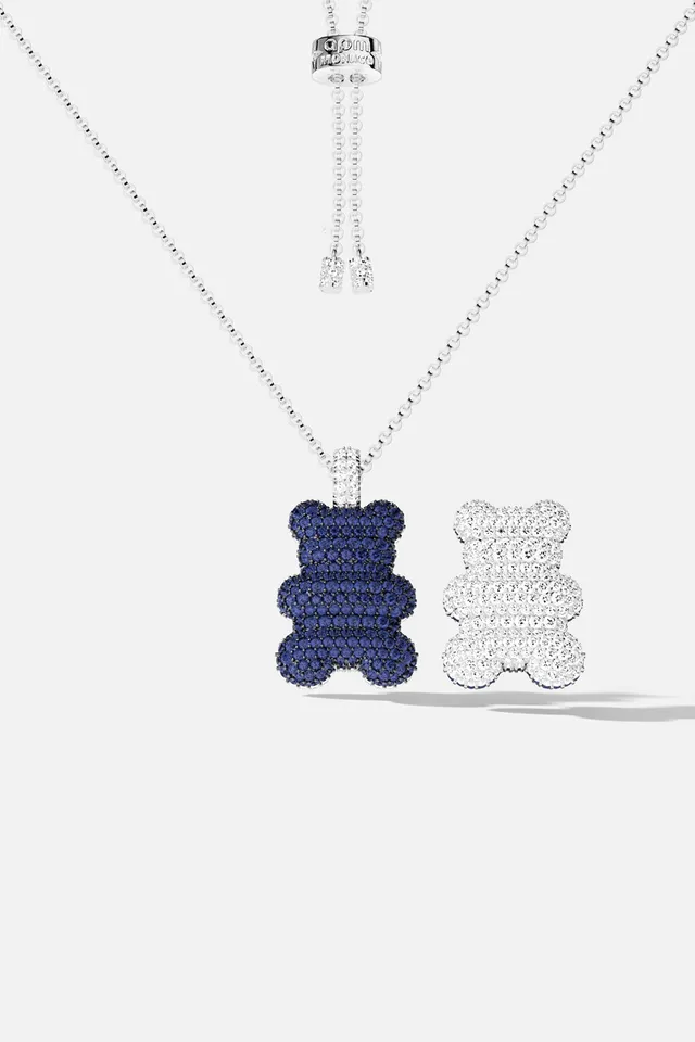 APM Monaco Yummy Baba collier ajustable blanc bleu