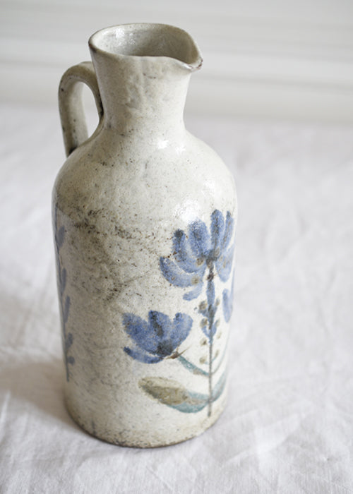 Aimée Aimer Le Mûrier vase pichet céramique bleu 24,5 cm