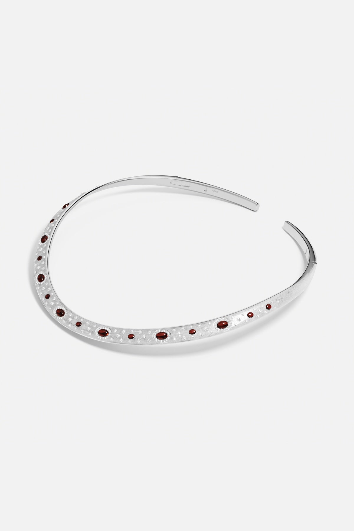 APM Monaco Automne Les Cabochons collier choker bordeaux