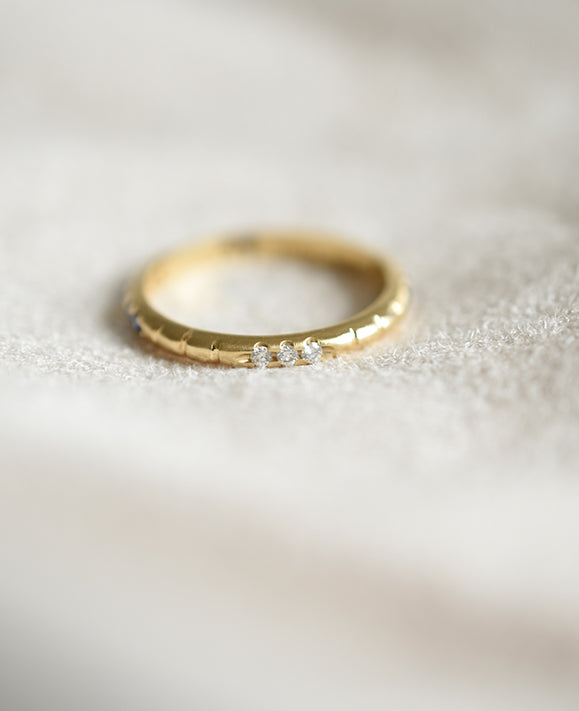 Aimée Aimer Lignes F. bague Petites Lignes F. (4) or jaune saphir