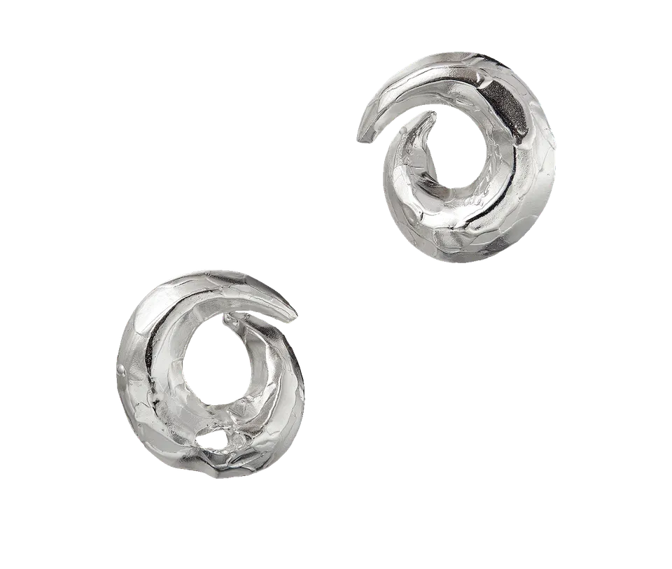 Alighieri Rebirth boucles d’oreilles argent recyclé sculptural