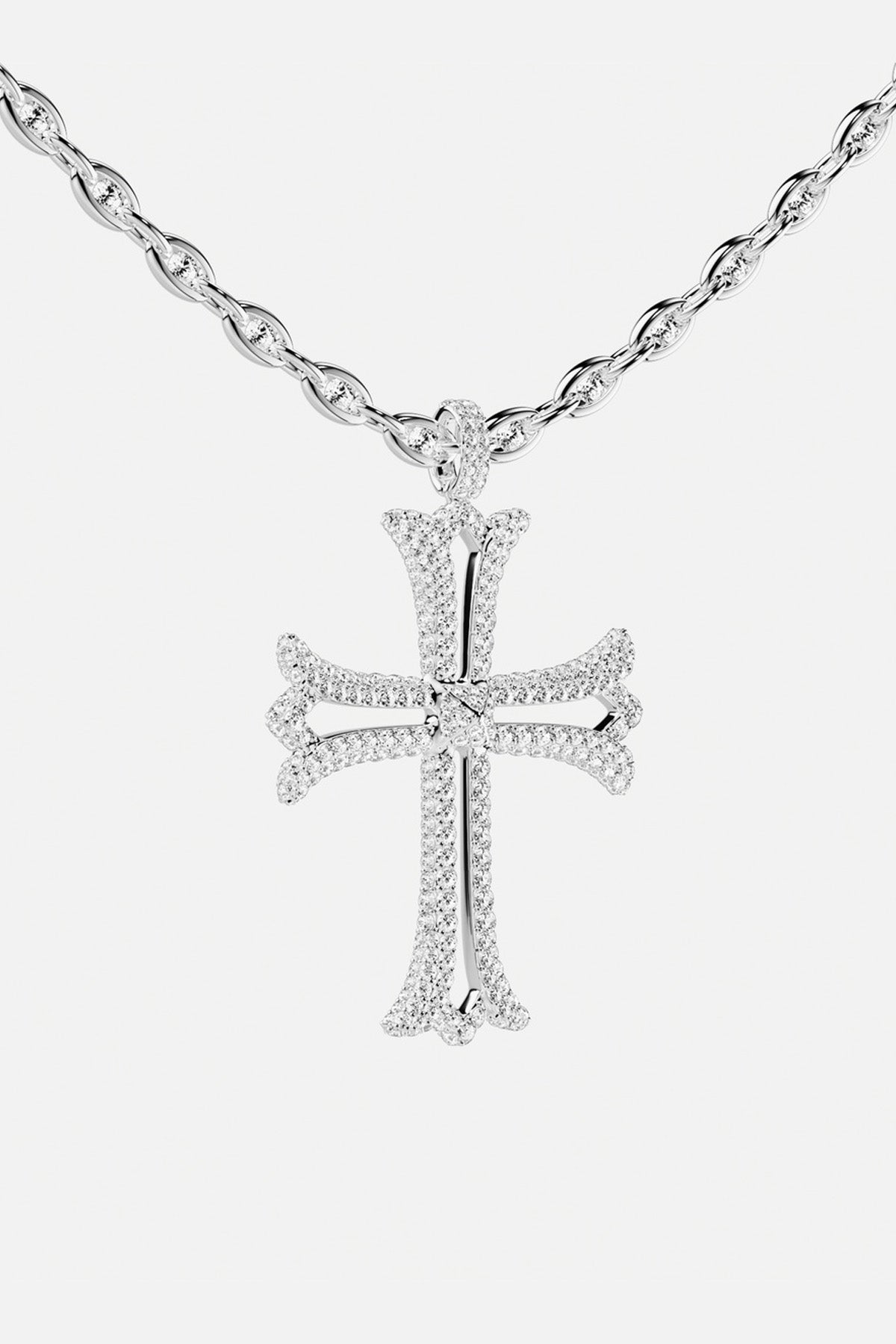 APM Monaco Yacht Club Rock collier croix blanche zircon