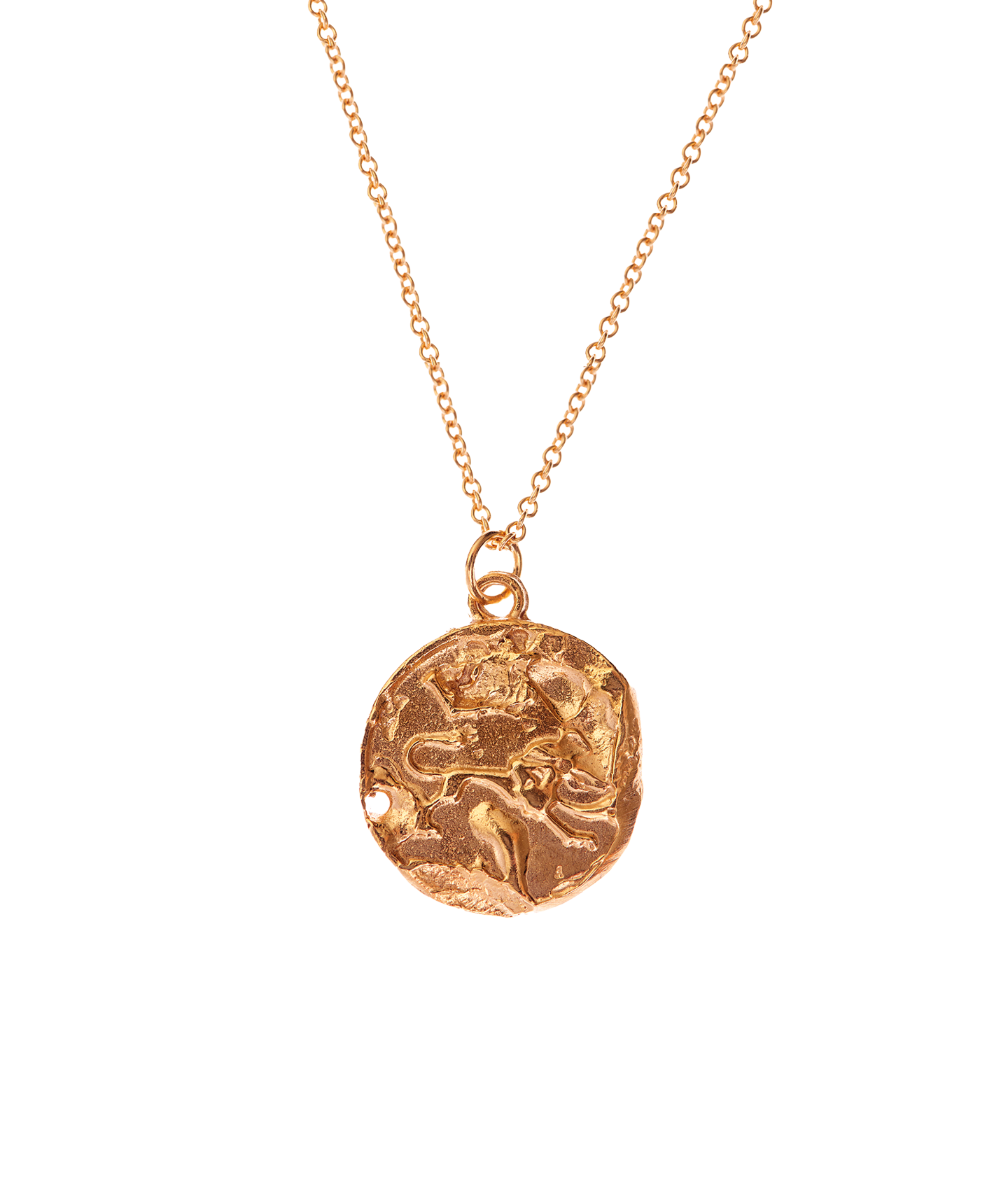Alighieri The Leo Medallion collier or massif 9 carats lion