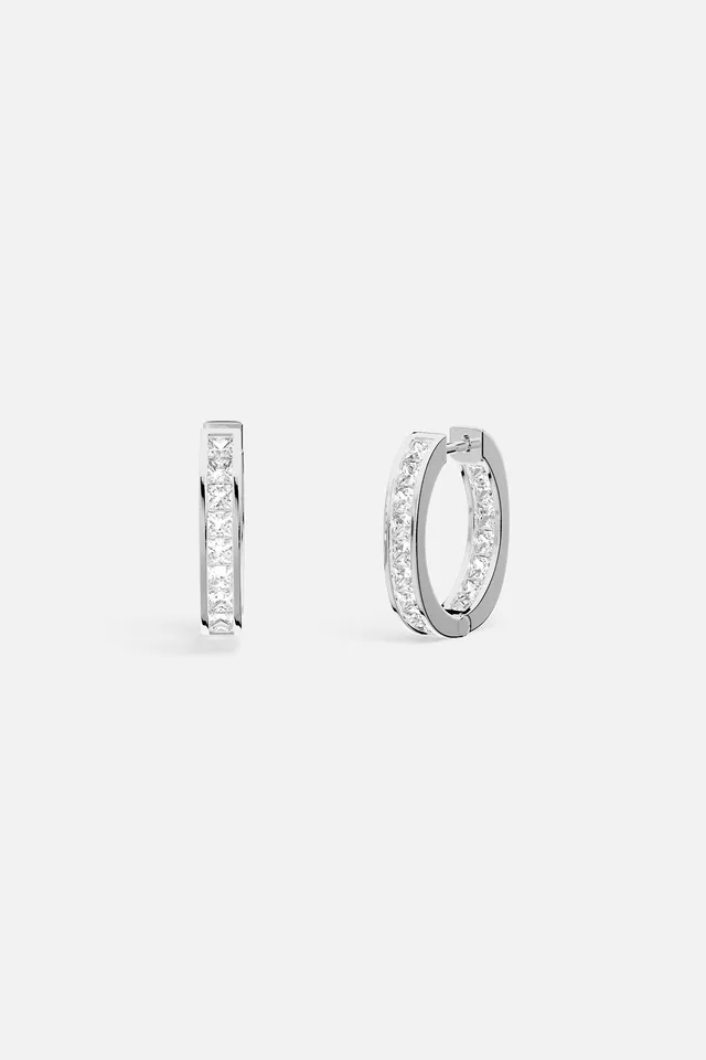 APM Monaco Festival Monaco créoles argent blanc 18,8 mm