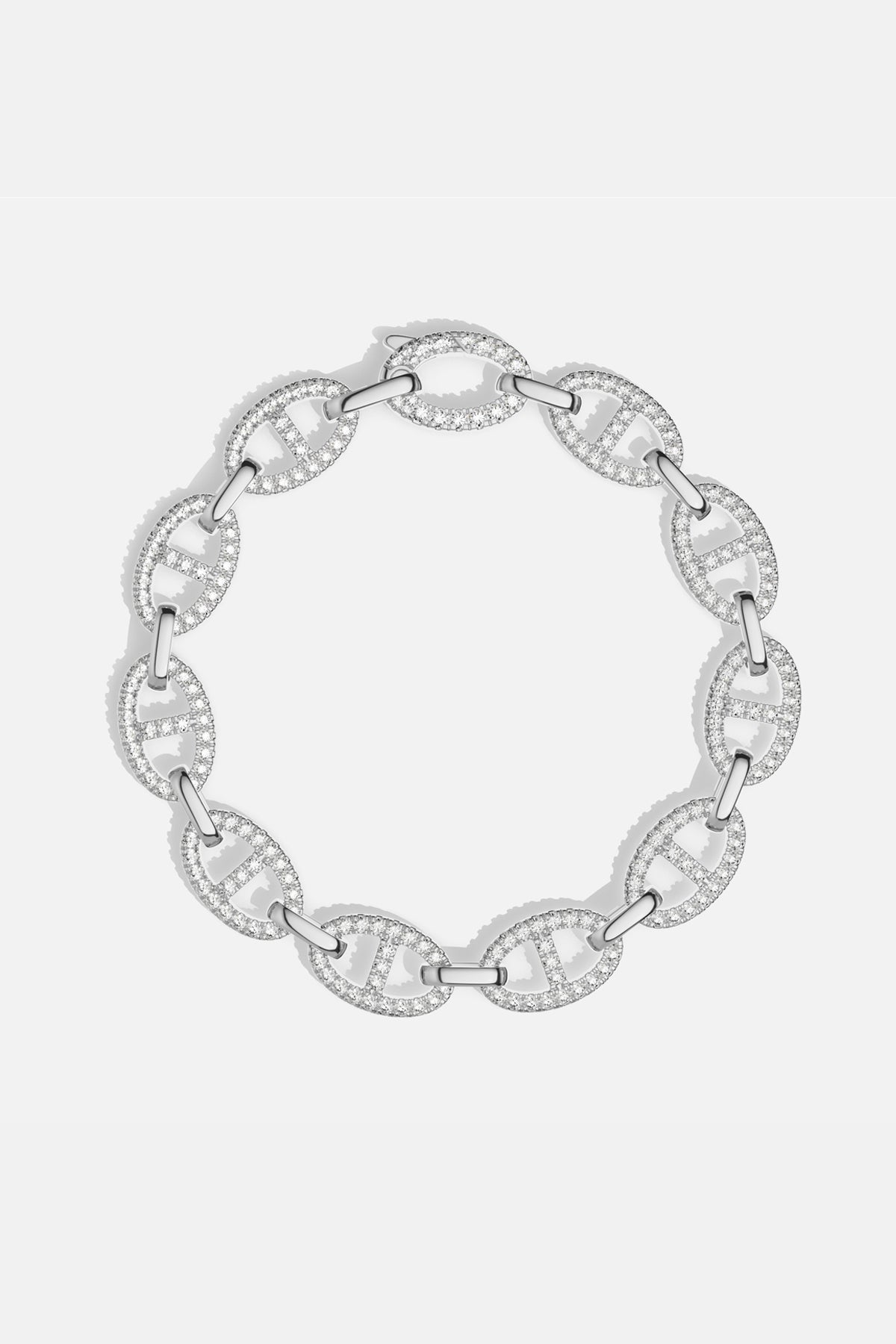 APM Monaco Yacht Club Marine bracelet maille blanc M