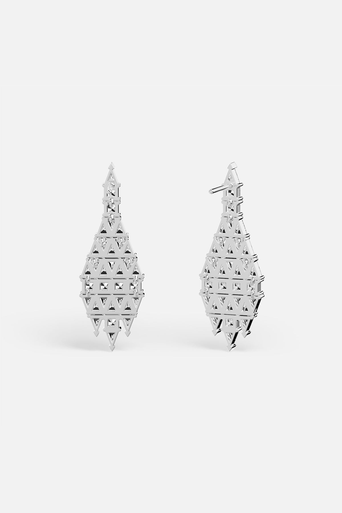 APM Monaco Festival Art Déco boucles blanches zircon