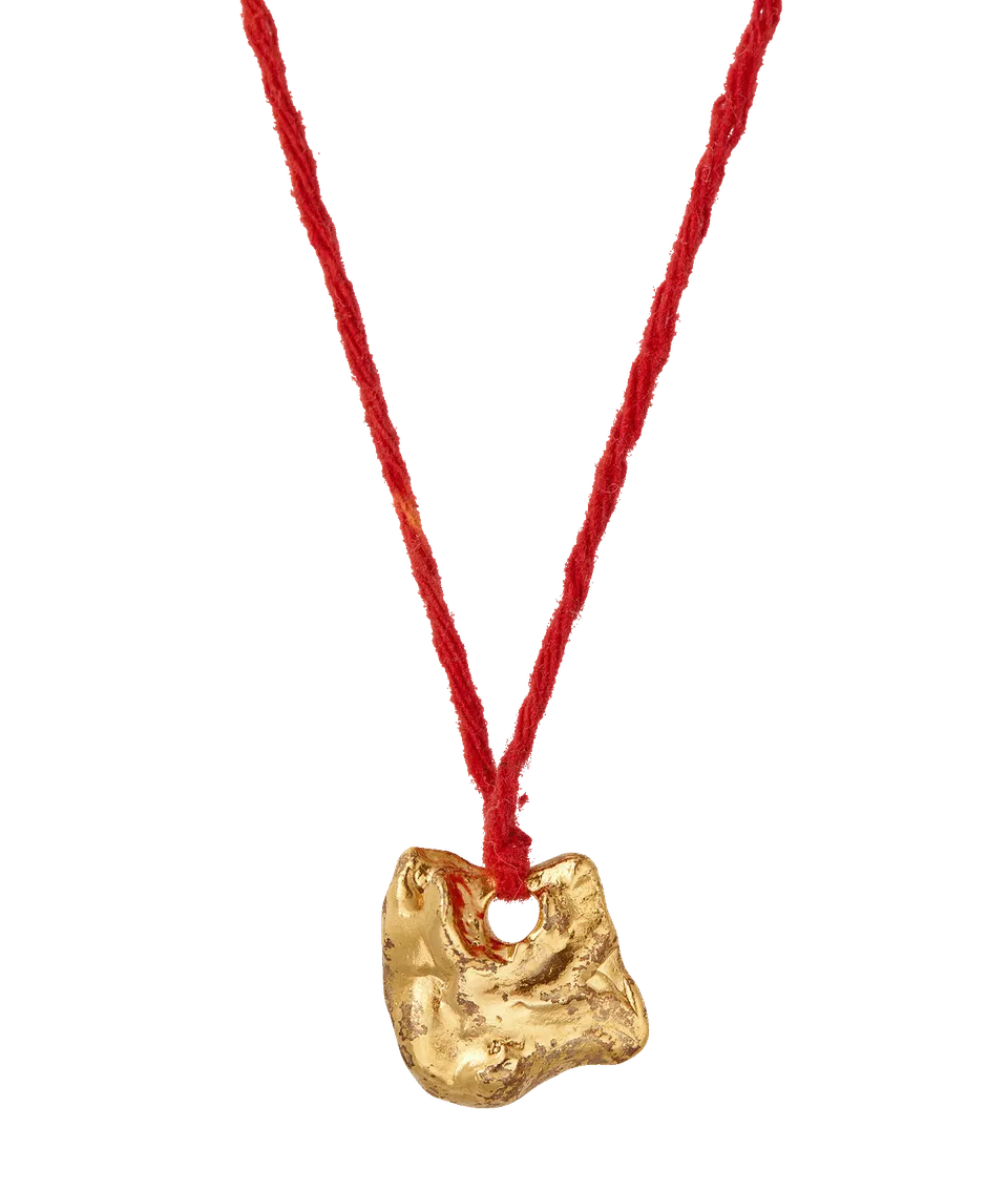 Alighieri Ritual of the Rock collier bronze doré cordon rouge