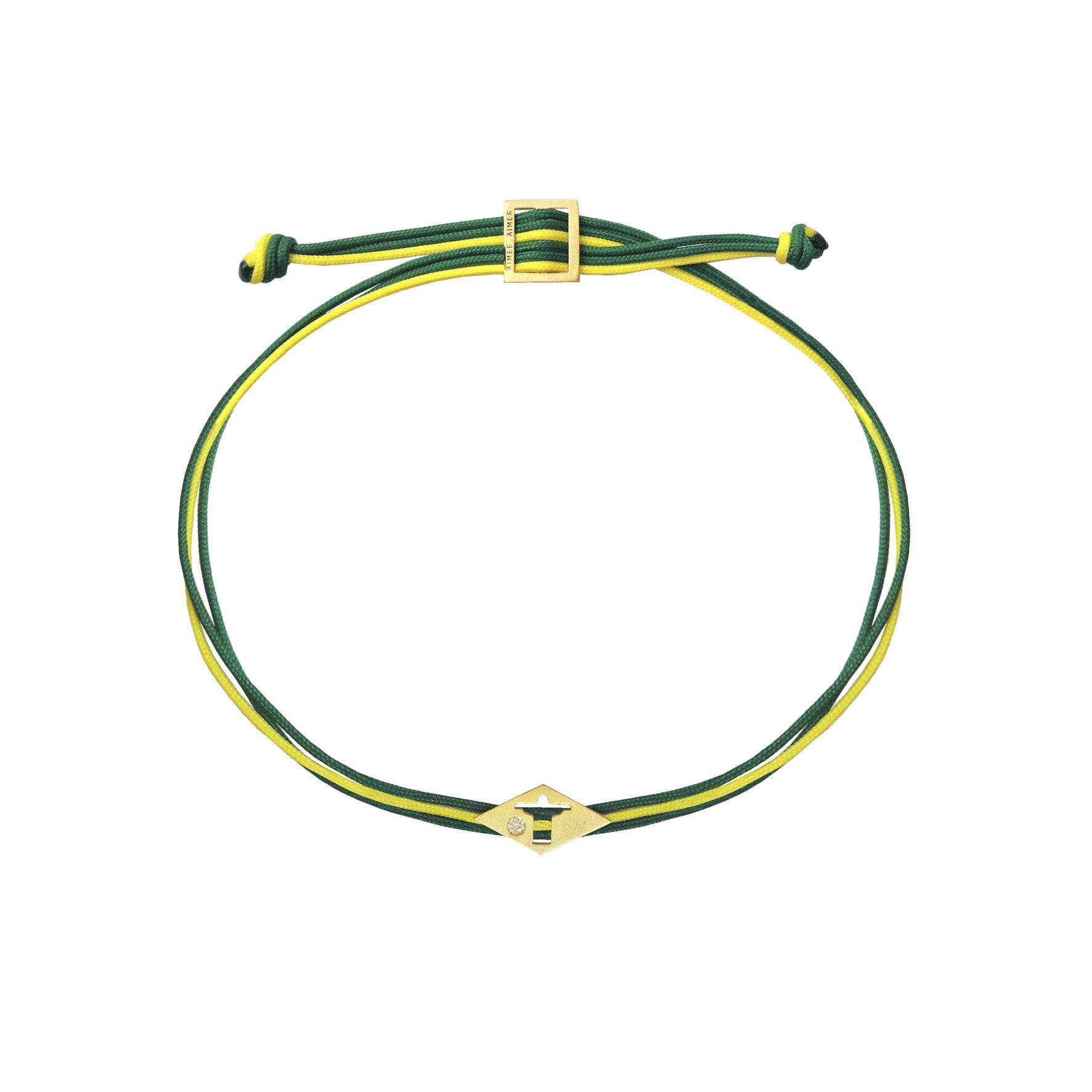 Aimée Aimer Bracelets Rio 1931 Or Jaune Diamant Vert Rose