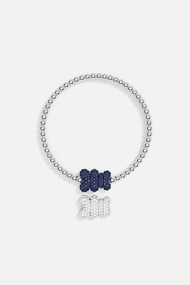 APM Monaco Yummy Baba bracelet souple blanc bleu taille M