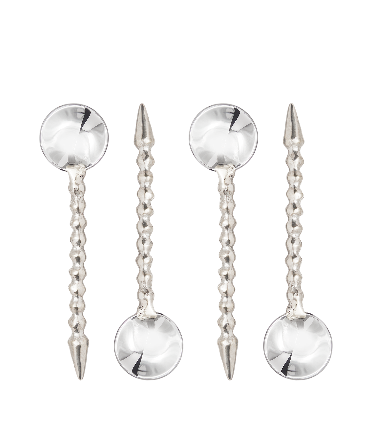 Alighieri CASA Espresso Spoons lot 4 cuillères café argent