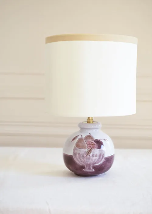 Cloutier Fruits lampe céramique boule pièce unique
