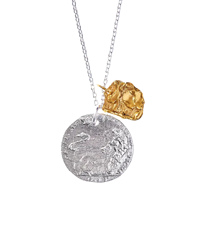 Alighieri La Collisione collier médaille argent
