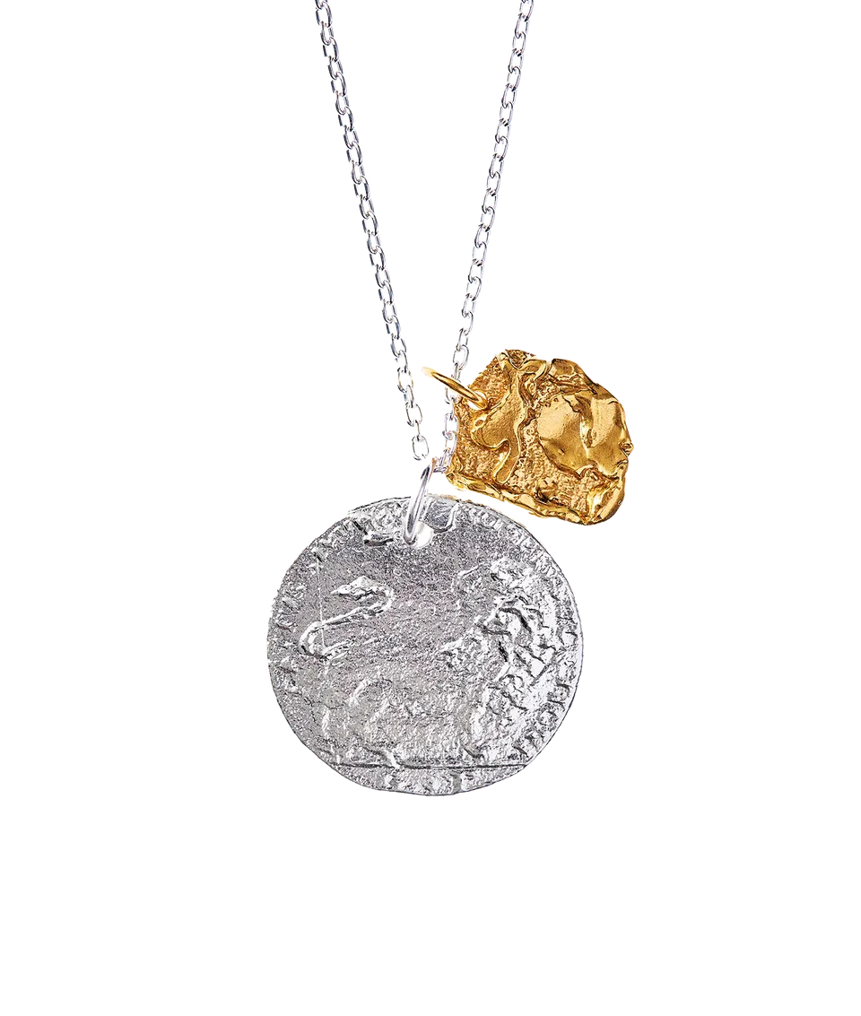 Alighieri La Collisione collier médaille argent