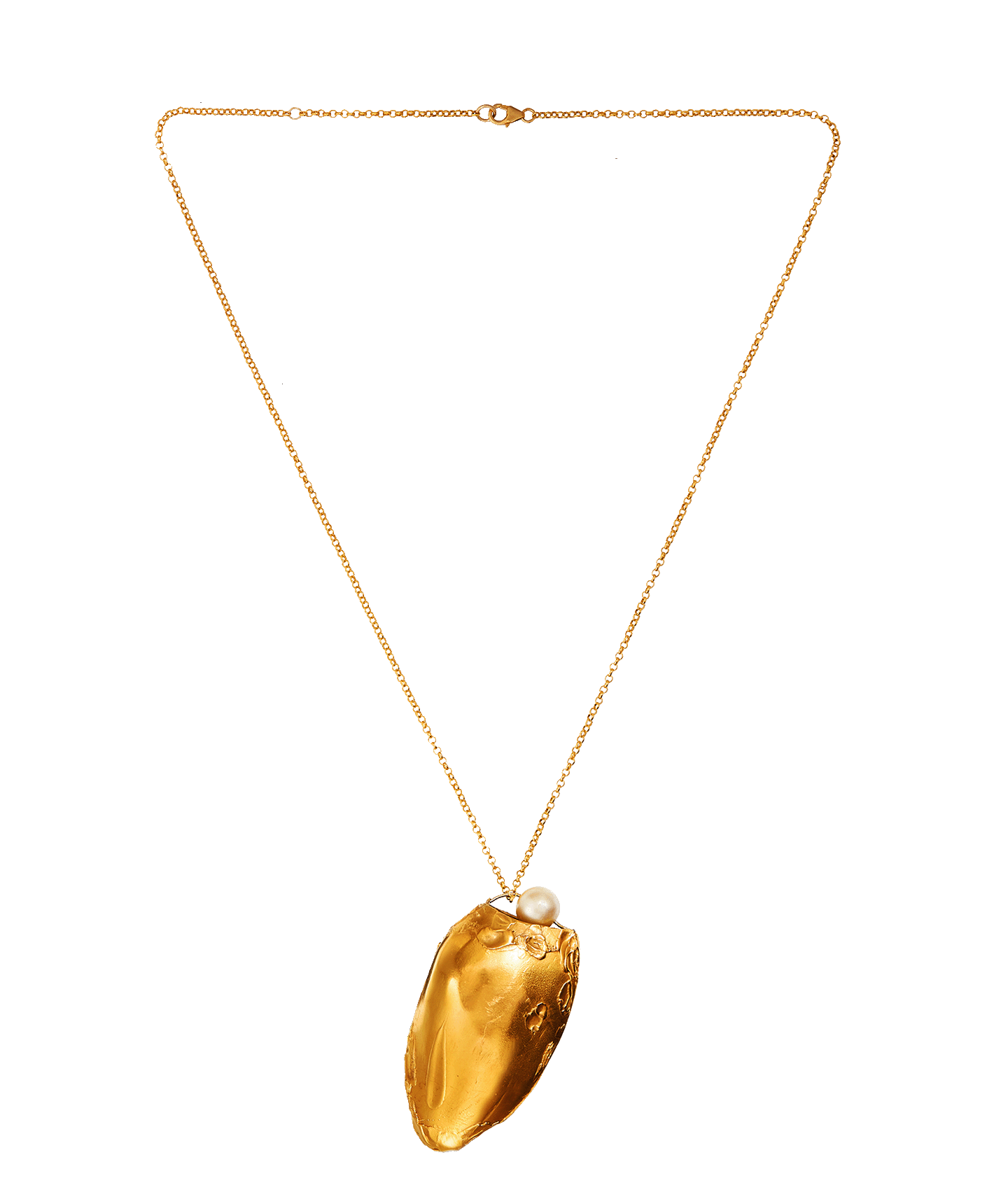 Alighieri Tent'Ancora collier plaqué or perle d'eau douce