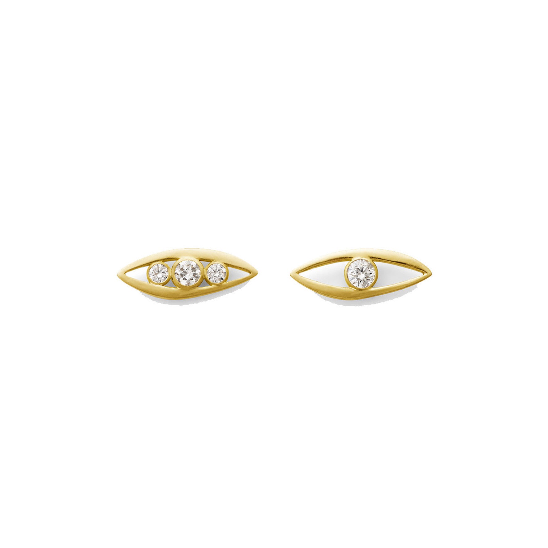 Aimée Aimer Bel Aloha boucles d’oreilles or jaune paire