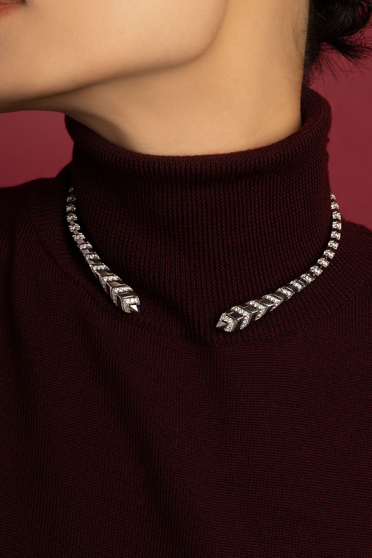 APM Monaco Festival Kâa collier choker blanc