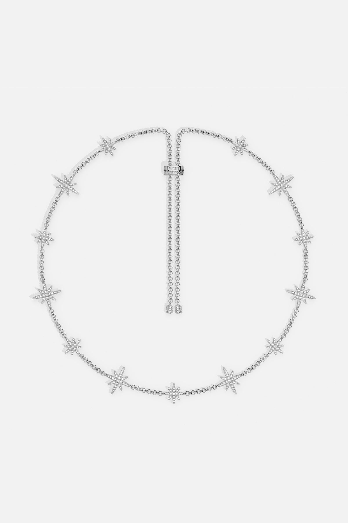 APM Monaco Météorites Multiple collier argent blanc ajustable