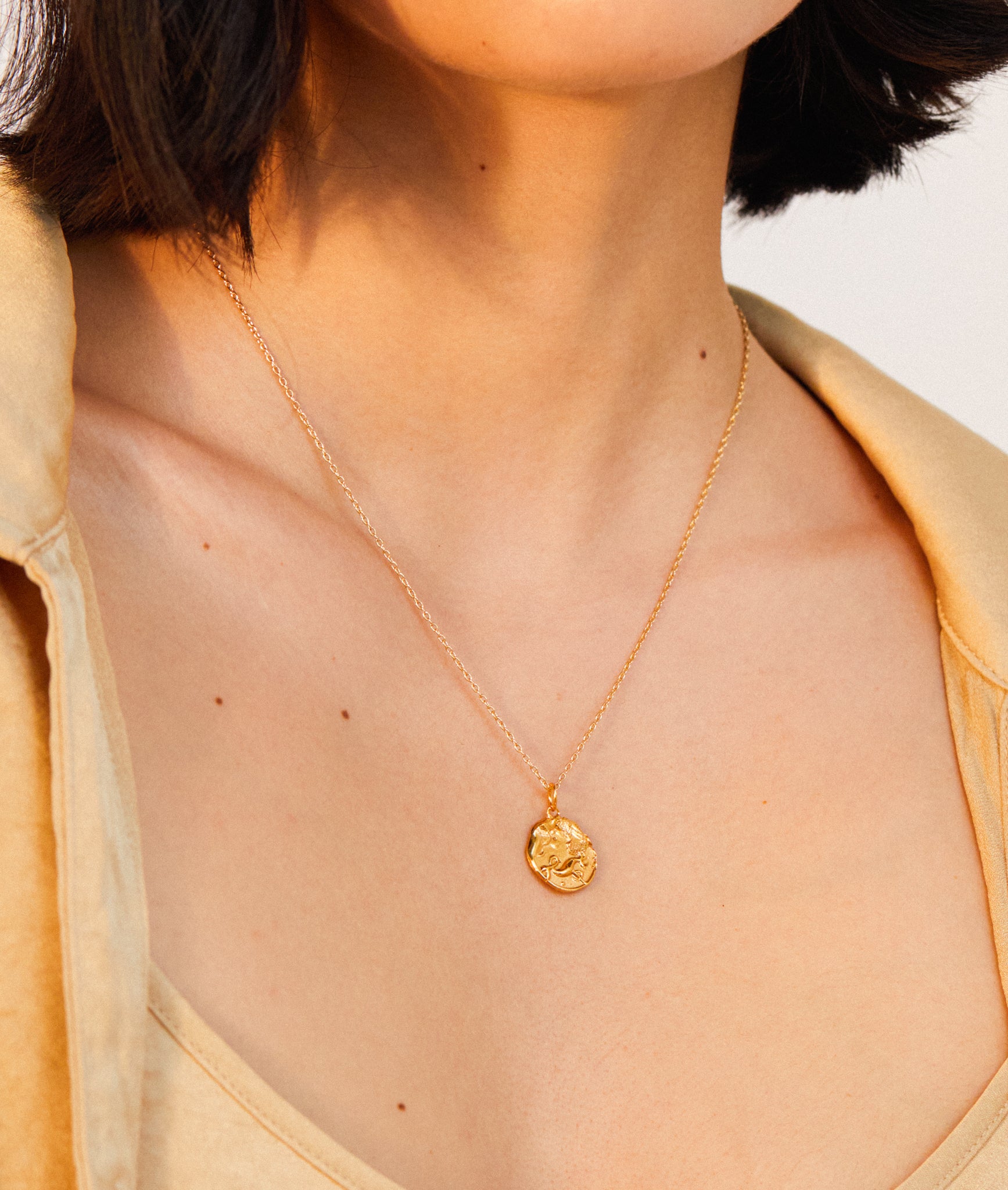 Alighieri The Capricorn Medallion collier or 9kt zodiaque