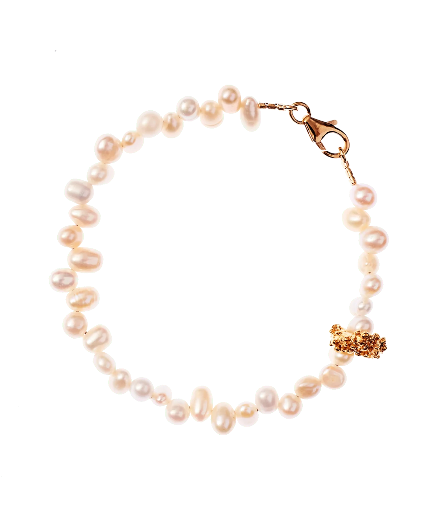 Alighieri Calliope bracelet perle plaqué or 24 carats