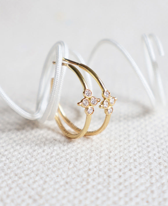Aimée Aimer Delta créole or jaune diamants unité